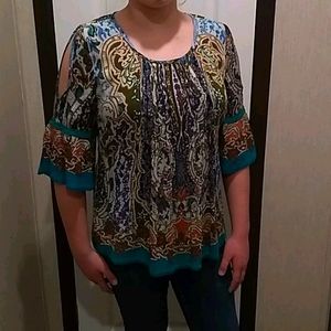 Bila Women's Top 3/4 Sleeve Blouse